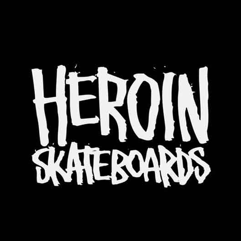 Heroin Skateboards with artwork by Fos available at Skate Pharm
