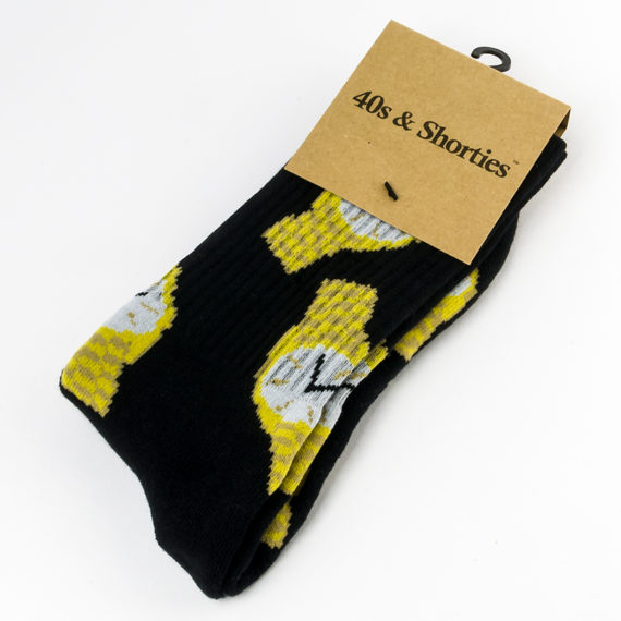 40’s And Shorties Socks Rollie Black 1