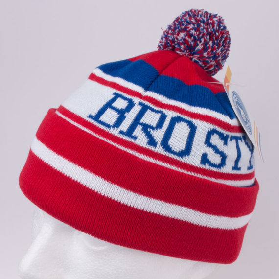 Bro Style Home Team Bobble Beanie Red 1