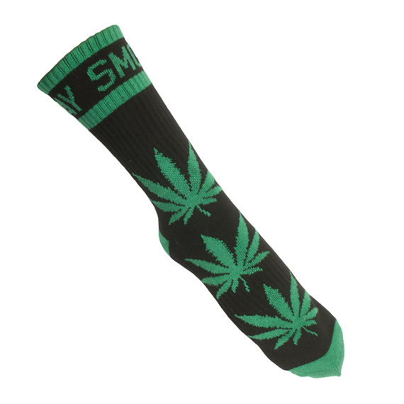 DGK – Stay Smokin Socks – Black/Green 1