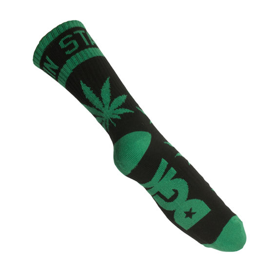 DGK – Stay Smokin Socks – Black/Green 2
