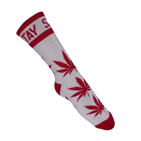 DGK – Stay Smokin Socks – White/Red 1