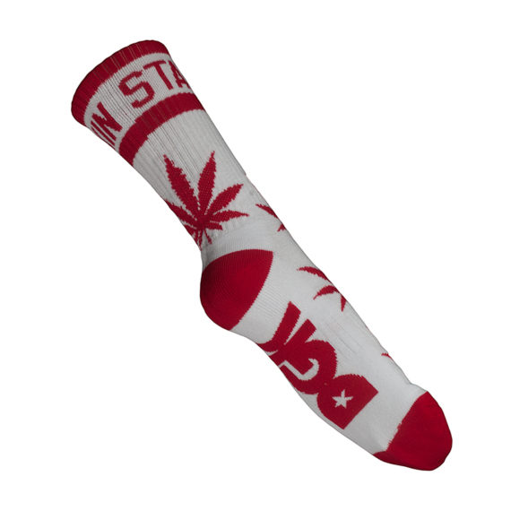 DGK – Stay Smokin Socks – White/Red 2