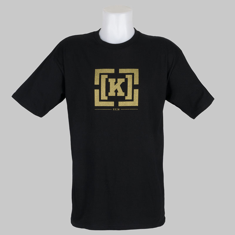 Buy Krew Clothing T-Shirt Bracket Black Gold at Skate Pharm