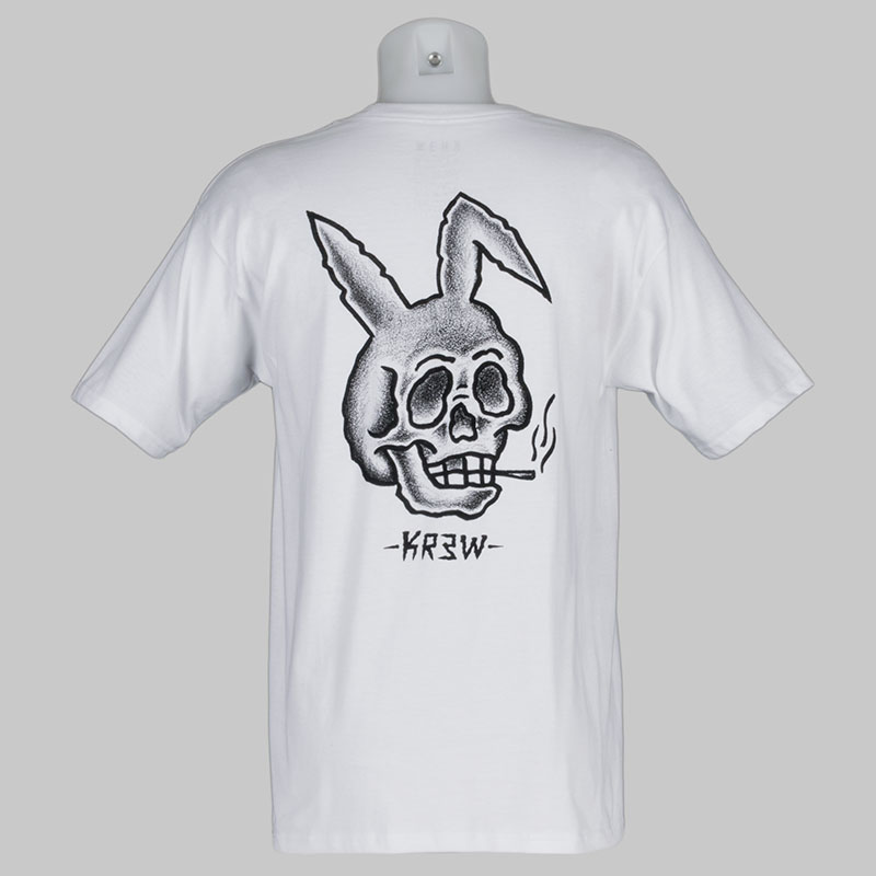 Buy Krew Clothing T-Shirt Dressen Bunny White at Skate Pharm