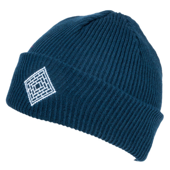 The National Skateboard Co x Post Details Clothing Collab Beanie Navy 1
