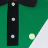 Post Details Polo Shirt Tennis Anyone Two-Tone White Green