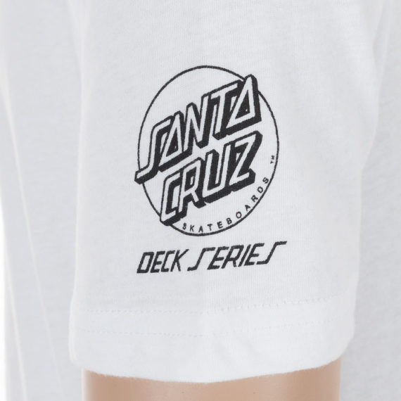 Santa Cruz Knox Firepit Deck T-Shirt White