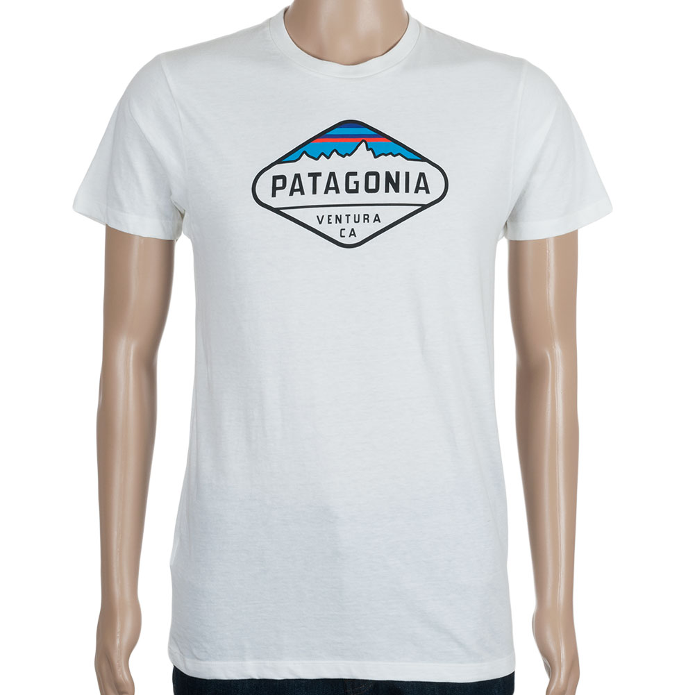 Patagonia Fitz Roy Crest T-Shirt White at Skate Pharm