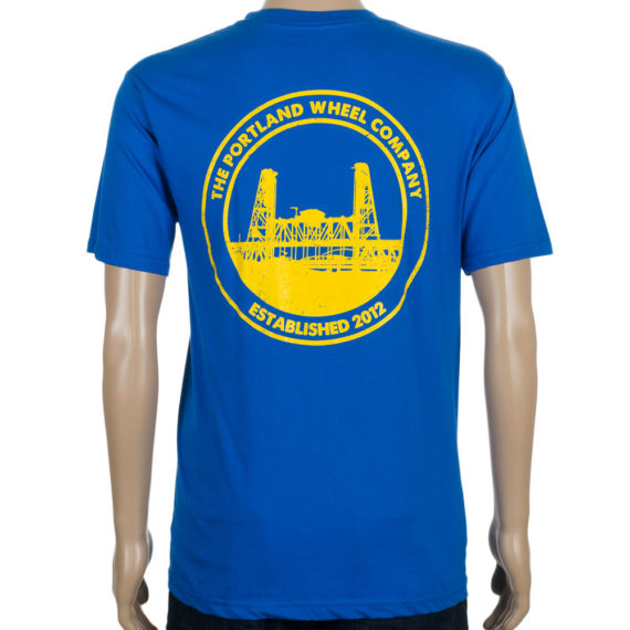 The Portland Wheel Co Logo T-Shirt Royal Blue
