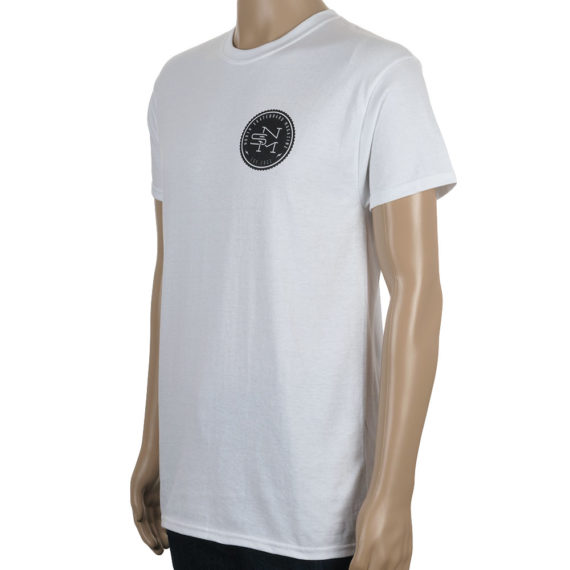 North Magazine T-Shirt Logo White Black Grey