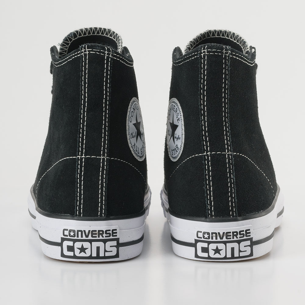 Converse CTAS Pro Hi Shoes Suede Black at Skate Pharm
