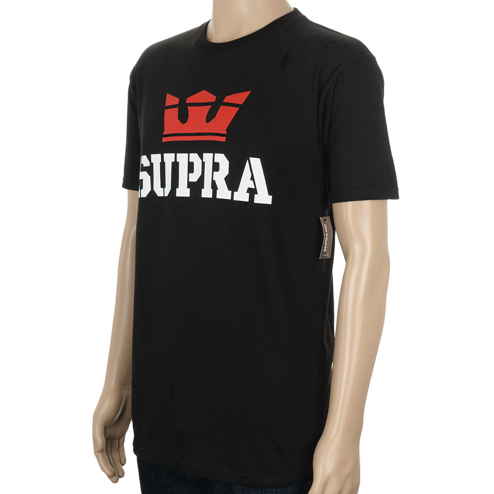 Supra Above T-Shirt Black Red White at Skate Pharm