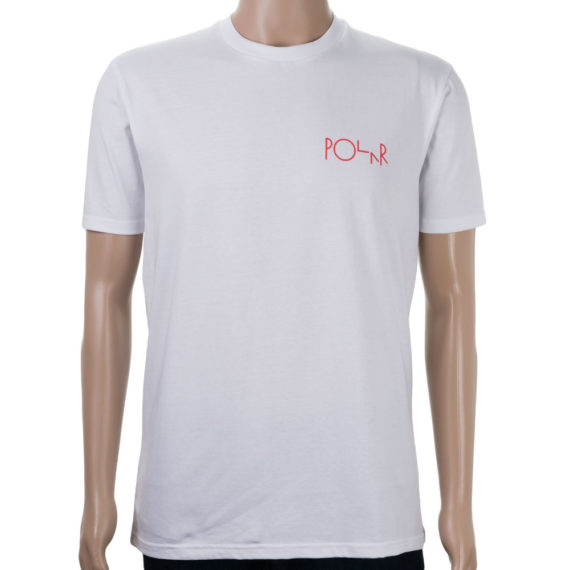 Polar Stroke Logo T-Shirt White Red