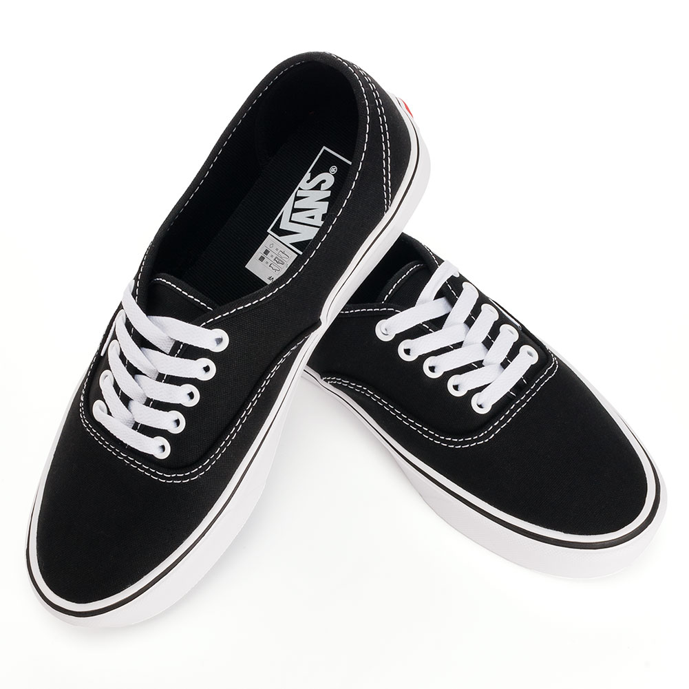 Buy Vans Authentic Lite + Shoes Black Available at Skate Pharm