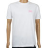 Huf Bar Logo T-Shirt White Pink