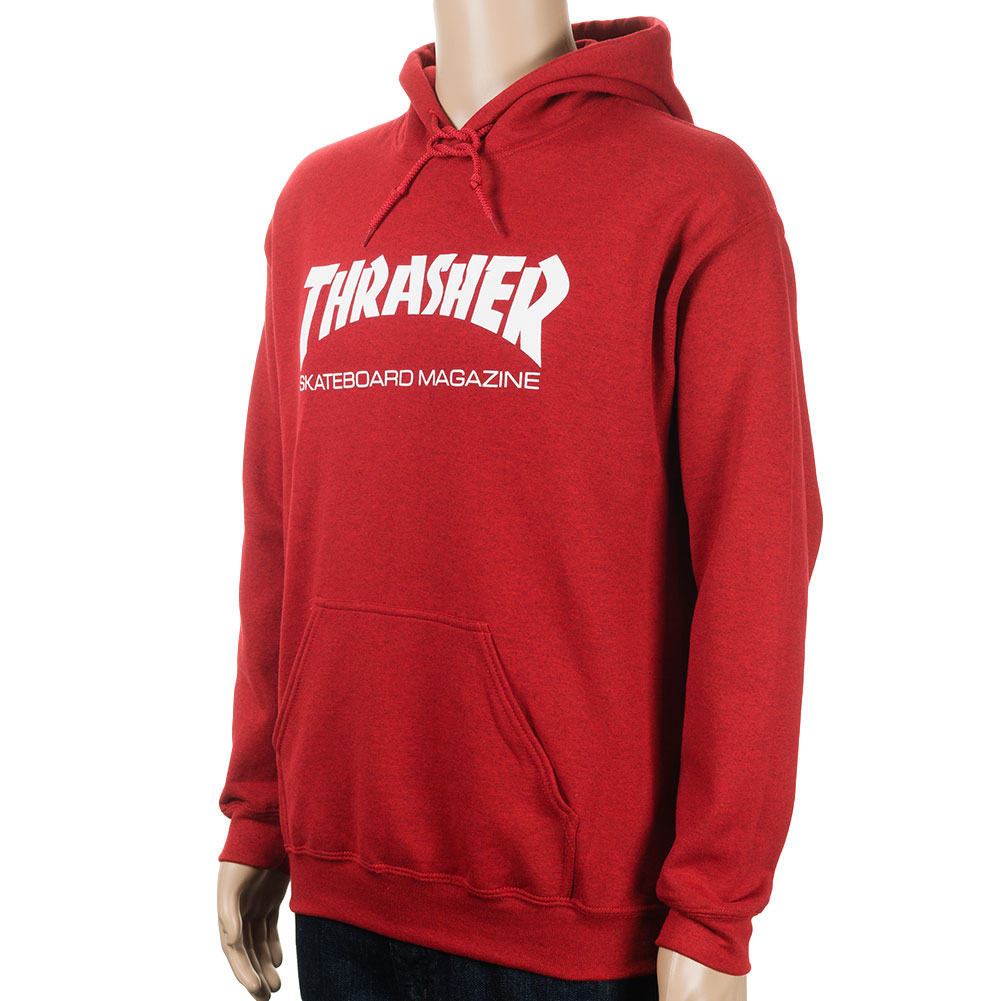 Thrasher Magazine Logo Hoodie Red Available at Skate Pharm