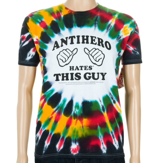 Anti Hero Hates This Guy T-Shirt Rasta Tie Dye