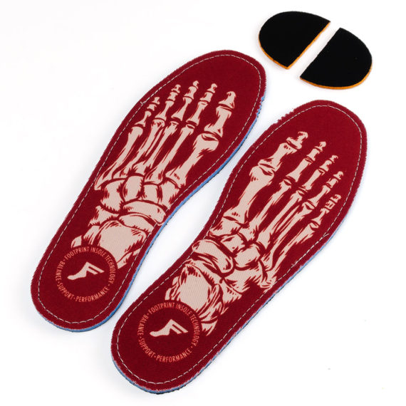 Footprint Kingfoam Flat 5mm Skeleton Insoles Red