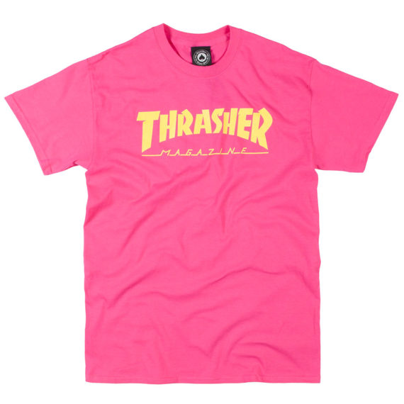 Buy Thrasher Magazine Logo T-Shirt Pink Available at Skate Pharm