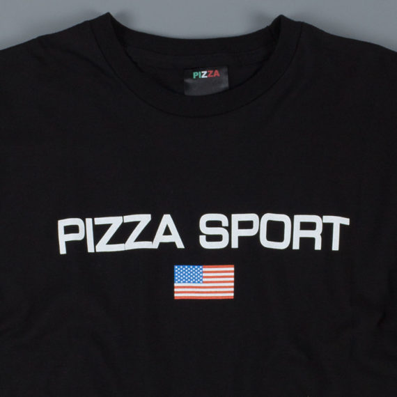 Pizza Skateboards Sport Logo T-Shirt Black