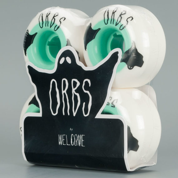 Welcome Orbs Poltergeists Wheels Solid Core 55mm White Teal