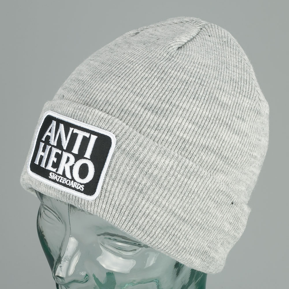 Anti Hero Reserve Patch Beanie Heather Available at Skate Pharm