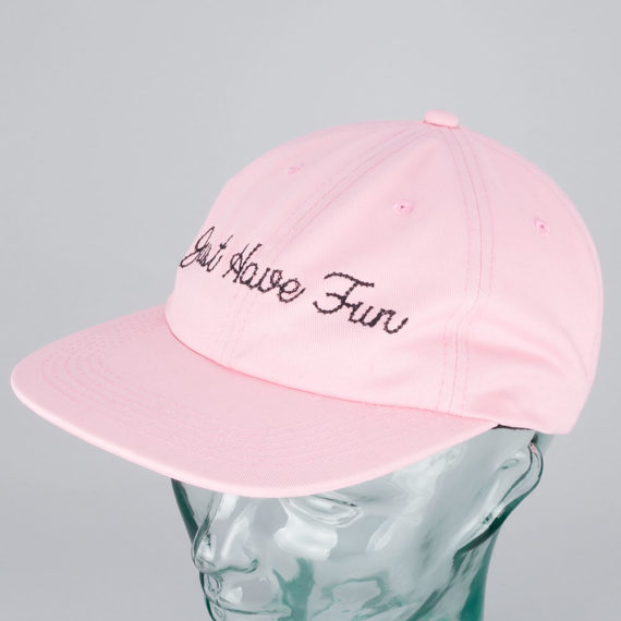 Just Have Fun Single Stitch Strap Back Hat Pink