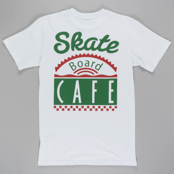 Skateboard Cafe Dinner T-shirt White