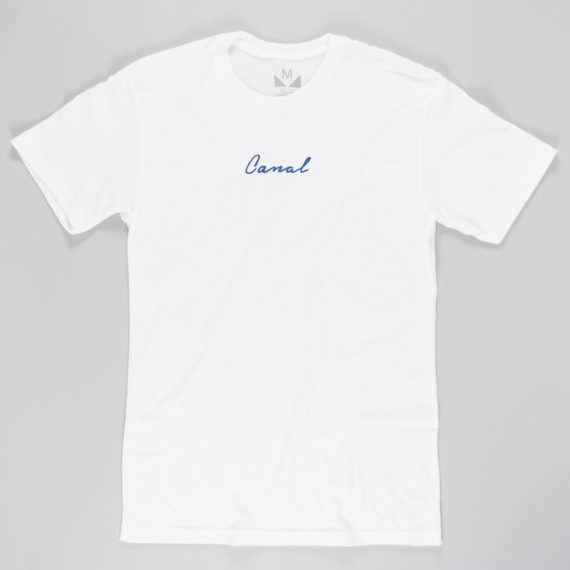 Canal Signature Script T-Shirt White