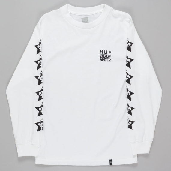 Huf x Cliche Sammy Winter Long Sleeve T-Shirt White