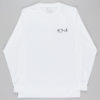 Polar Cut Out Fill Logo Long Sleeve T-Shirt White