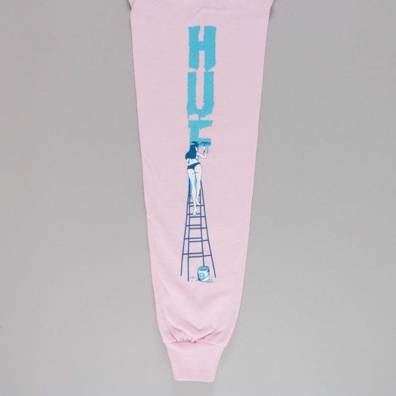 Huf Ladder Long Sleeve T-Shirt Pink