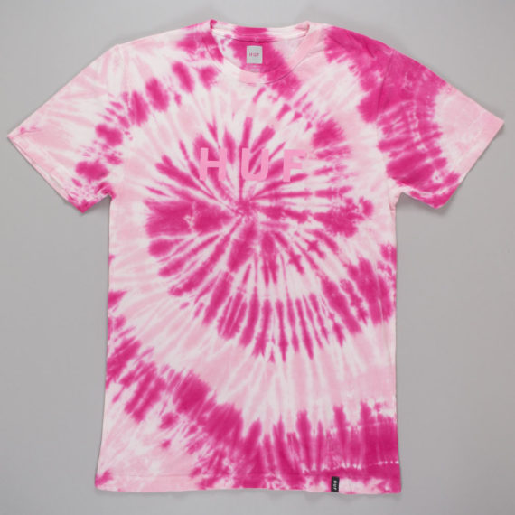 Huf Tonal OG Tie Dye T-Shirt Pink