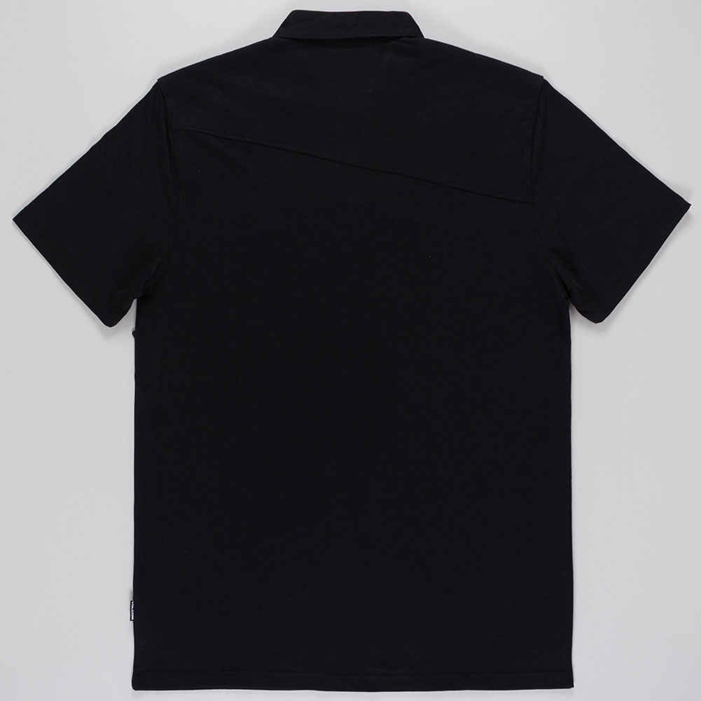 Buy The Volcom Wowzer Polo Shirt Black Available at Skate Pharm
