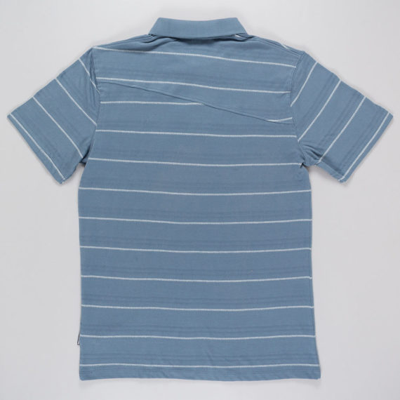 Volcom Wowzer Stripe Polo Shirt Ash