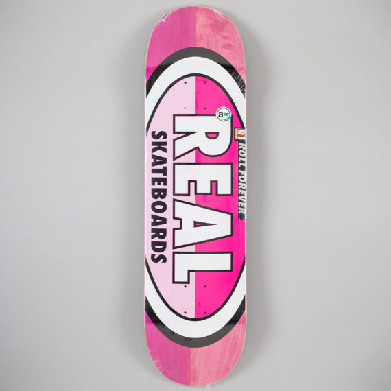 Real Skateboards 50-50 Oval Deck 8.25″ Pink