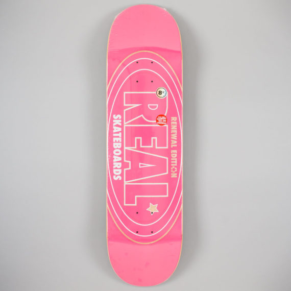 Real Skateboard PP Renewal Oval Deck 8.5″ Pink