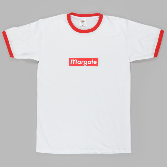 Unofficial Margate Mogo Ringer T-Shirt White