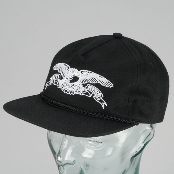 Anti Hero Basic Eagle Snapback Hat Black