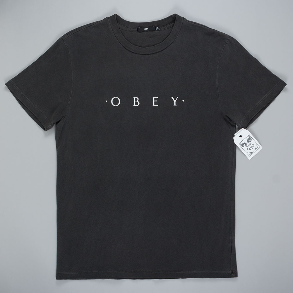 Obey Clothing Novel T-Shirt Dusty Black Available at Skate Pharm