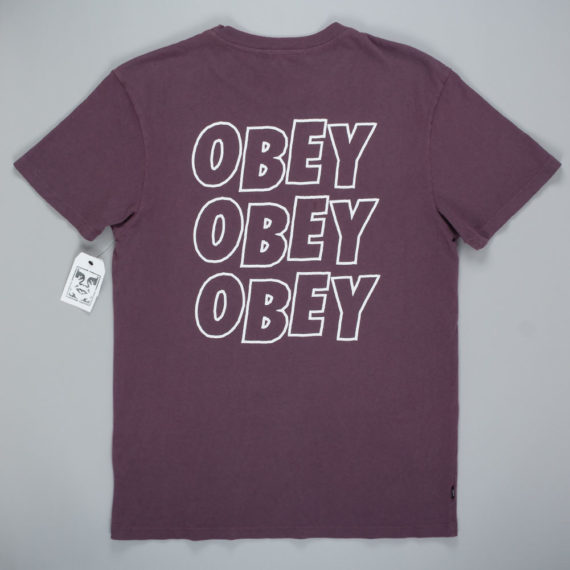 Obey Clothing Jumble Lo-Fi T-Shirt Dusty Eggplant