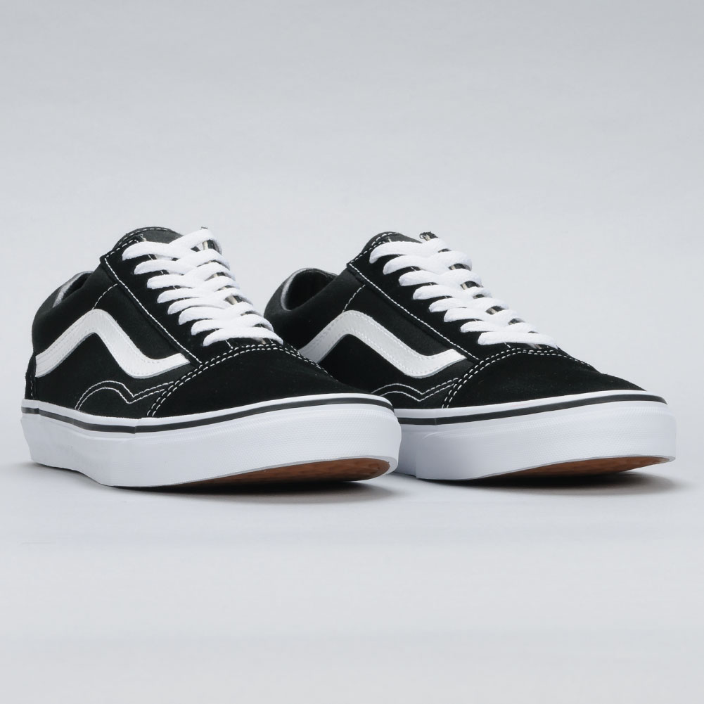 Vans Old Skool Shoes Black White available at Skate Pharm Margate