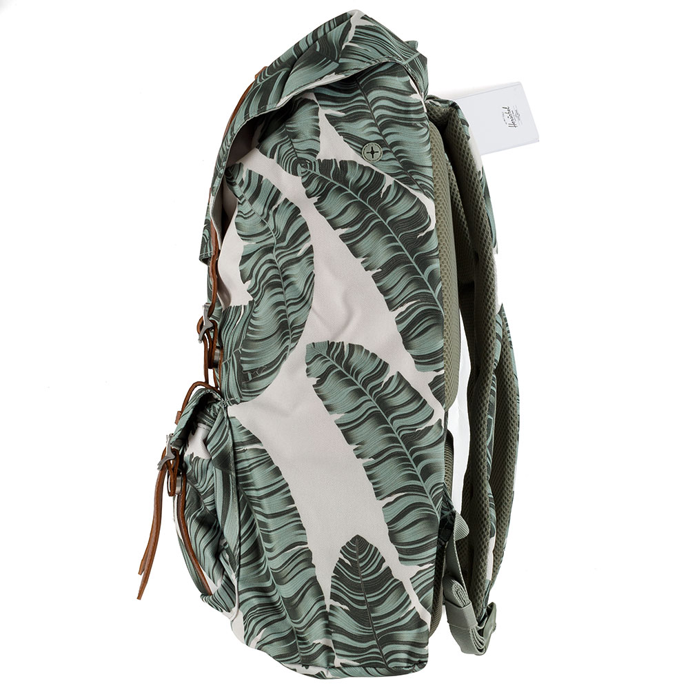 Buy the Herschel Little America Backpack Silver Birch Palm Tan from ...