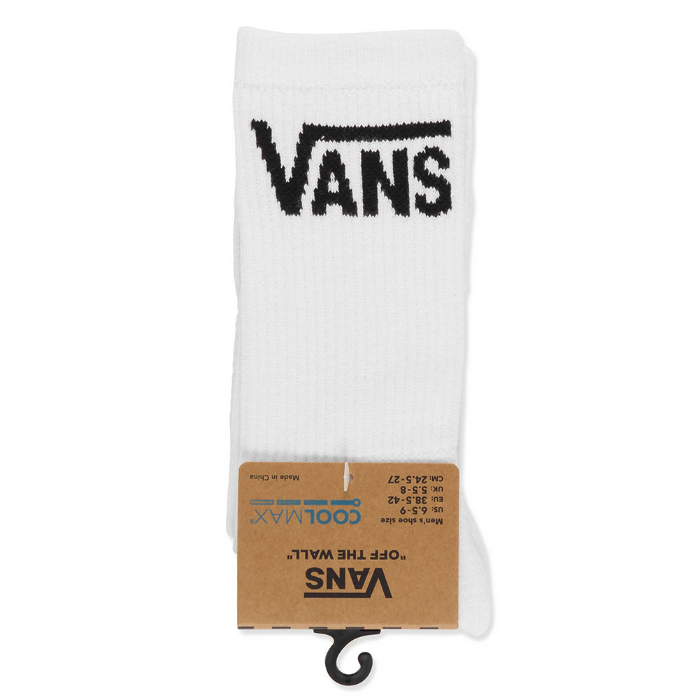 Buy Vans Skate Crew Socks White Available at Skate Pharm, Margate