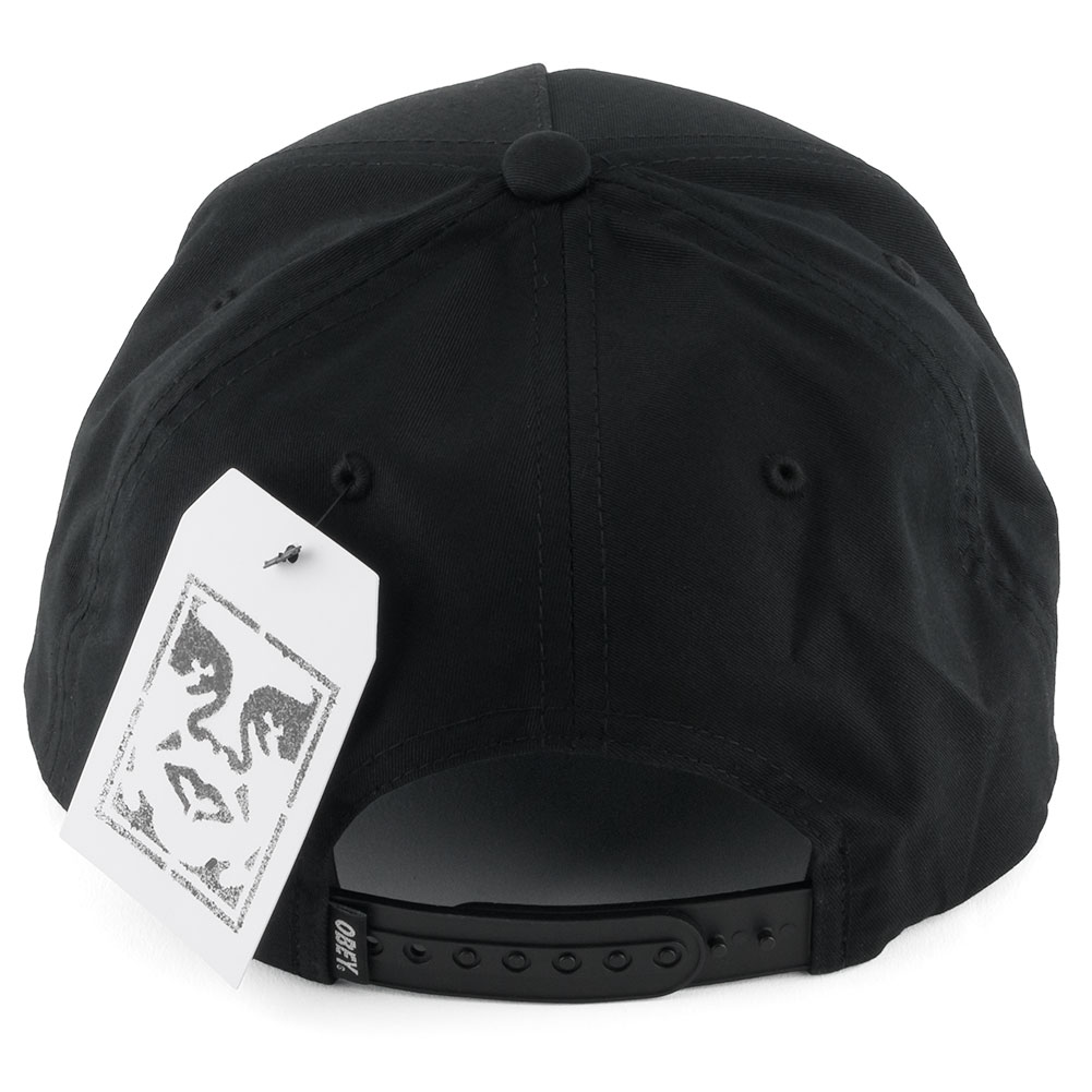 Obey Classic Patch Snapback Hat Black Available at Skate Pharm