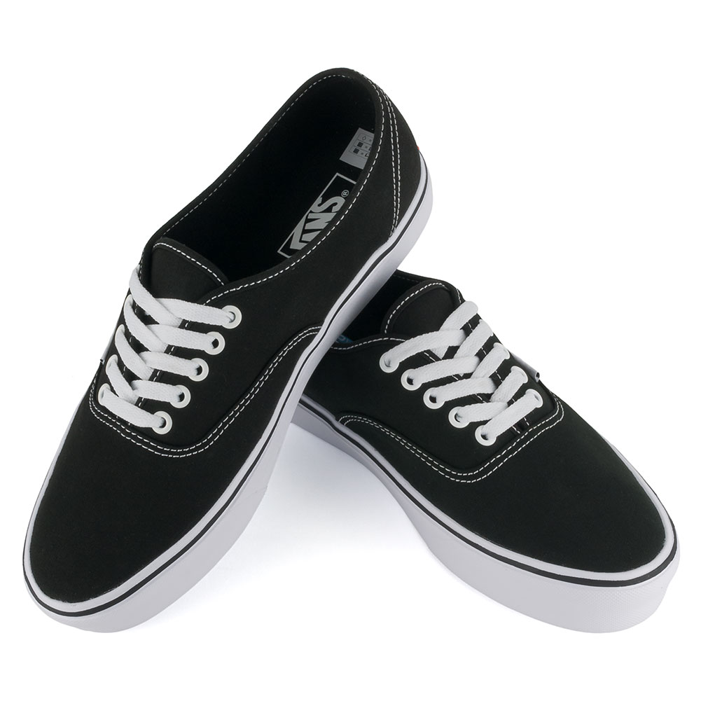 Buy Vans Canvas Authentic Lite Shoes Black White at Skate Pharm