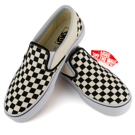 Vans Checkerboard Slip On Shoe White Black at Skate Pharm